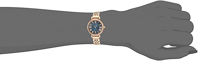 Anne Klein Women's AK/2158NVRG Rose Gold/Navy Blue Bracelet Watch - 3alababak