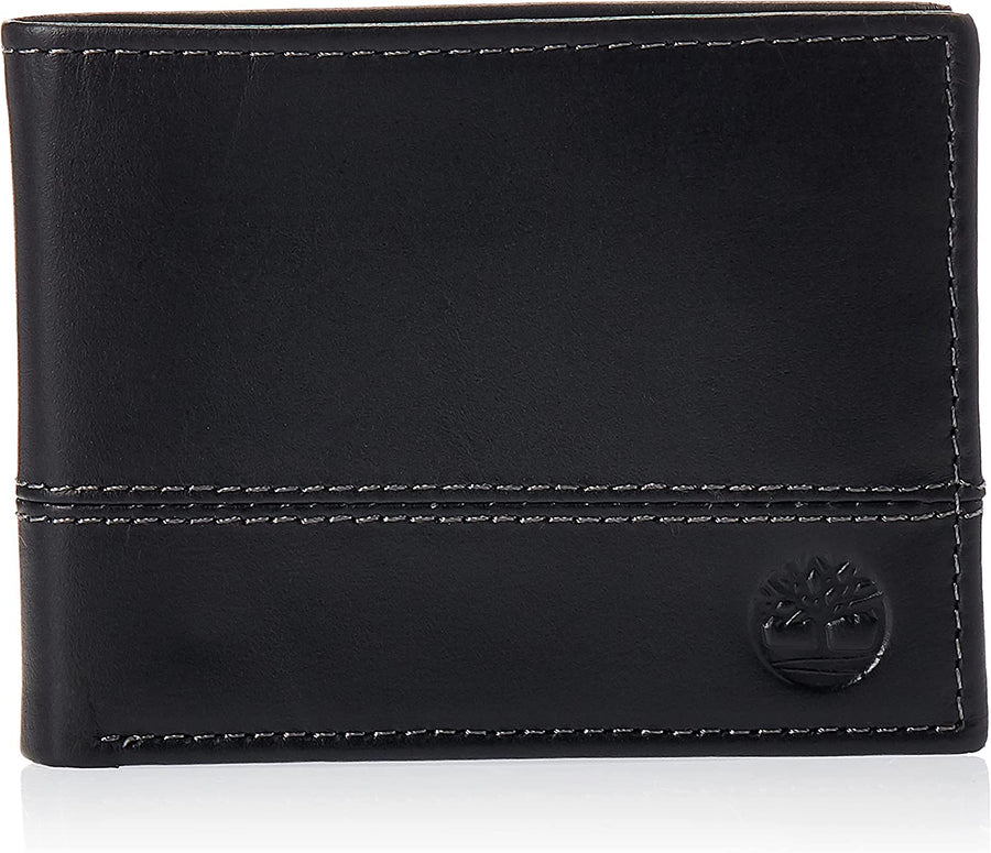 Timberland D67010/08 Men's Leather Passcase Wallet Black - 3alababak
