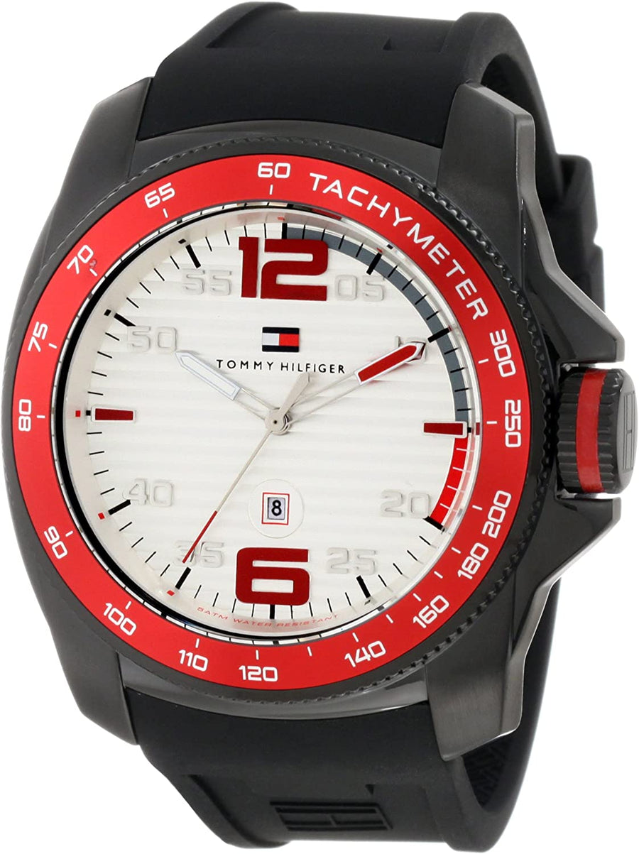 Tommy Hilfiger 1790854 Sport Black IP Silicon Watch - 3alababak