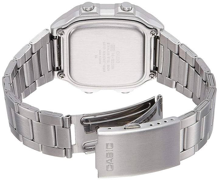 Casio Men's 10 Year Battery Quartz Watch with Stainless Steel Strap (Model: AE-1200WHD-7AVCF) - 3alababak