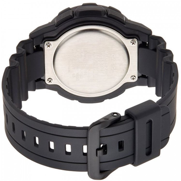 Casio Men's Quartz Stainless Steel and Resin Casual Watch (Model: AEQ-100W-1BVCF) - 3alababak