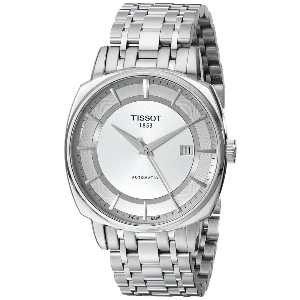 Tissot Men T Lord Silver Dial Stainless Steel Automatic Watch T059