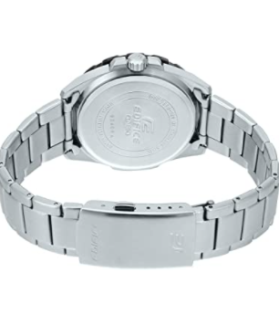 Casio Men's Edifice Quartz Stainless-Steel Strap Silver Casual Watch Model: EFV-120DB-1AVCR - 3alababak