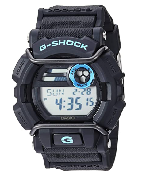 Casio Men's G- Shock Stainless Steel Quartz Watch with Resin Strap, Black, 21.6 (Model: GD-400-1B2CR) - 3alababak