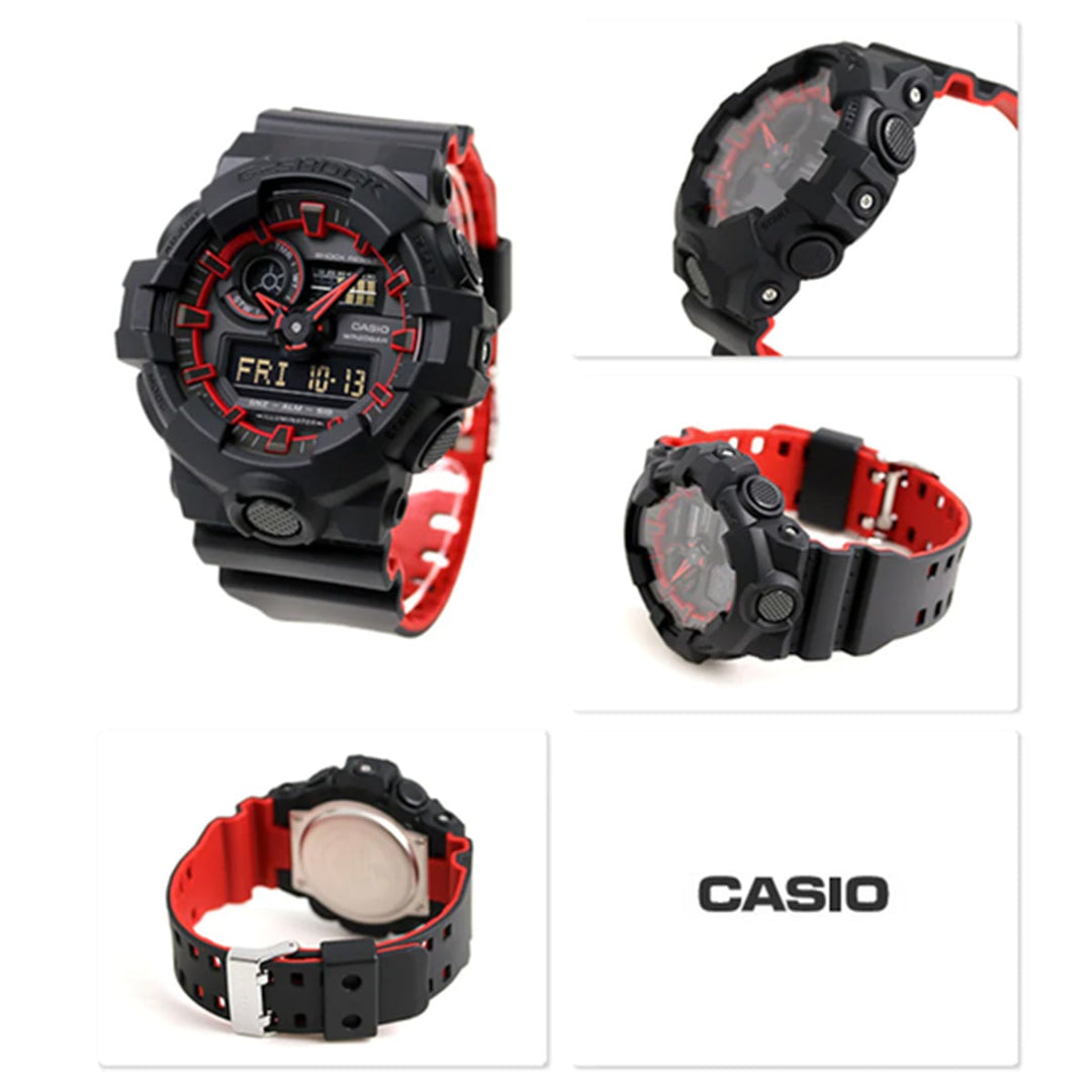 Casio Men's GA700SE-1A4 Black Resin G-Shock Watch - 3alababak