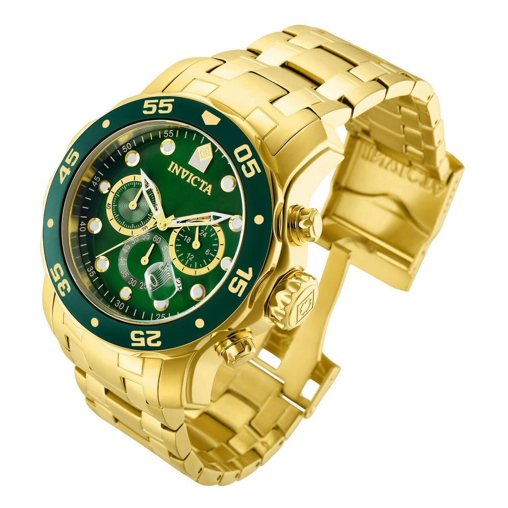 Invicta Men's 0075 Pro Diver Chronograph 18k Gold-Plated Watch - 3alababak