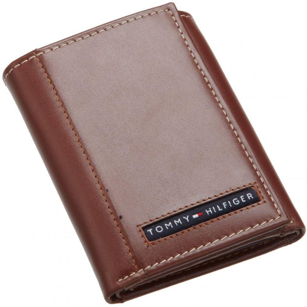 Tommy Hilfiger Cambridge Tri For Men-Fold Wallet For Men-Tan - 3alababak
