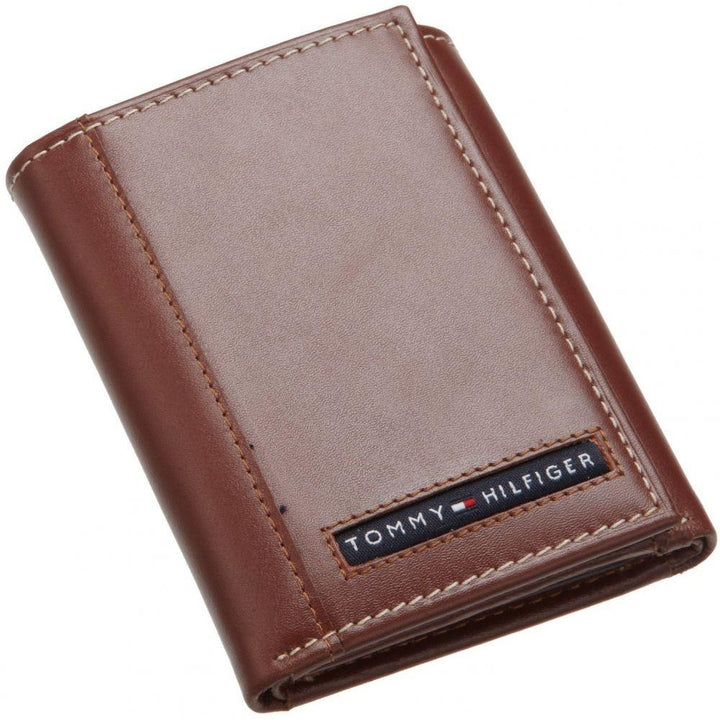 Tommy Hilfiger Cambridge Tri For Men-Fold Wallet For Men-Tan - 3alababak
