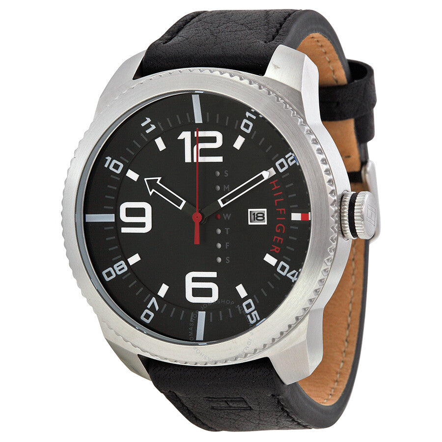 Tommy Hilfiger Men's 1791014 Analog Display Quartz Black Watch - 3alababak