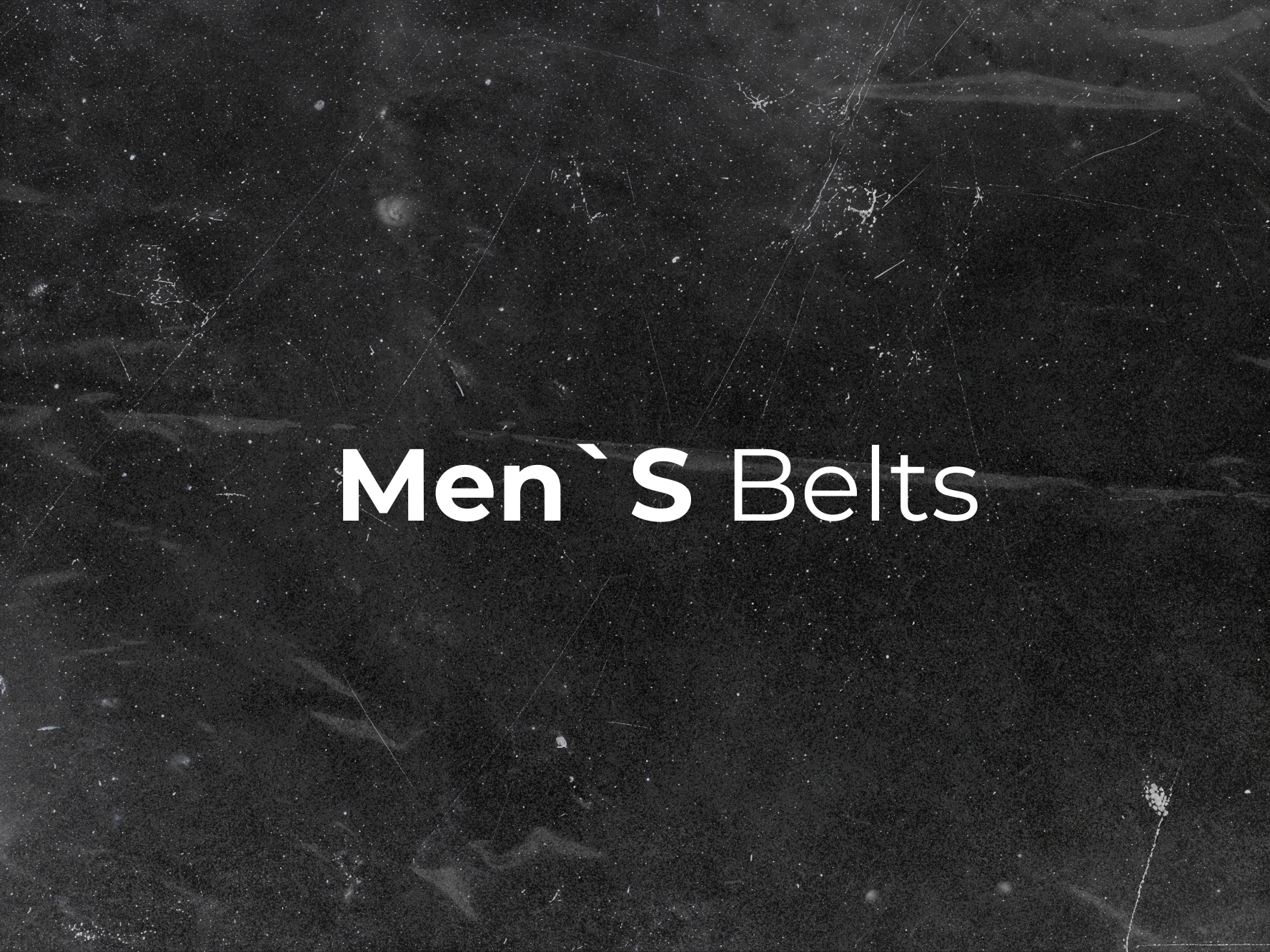 Men's Belt