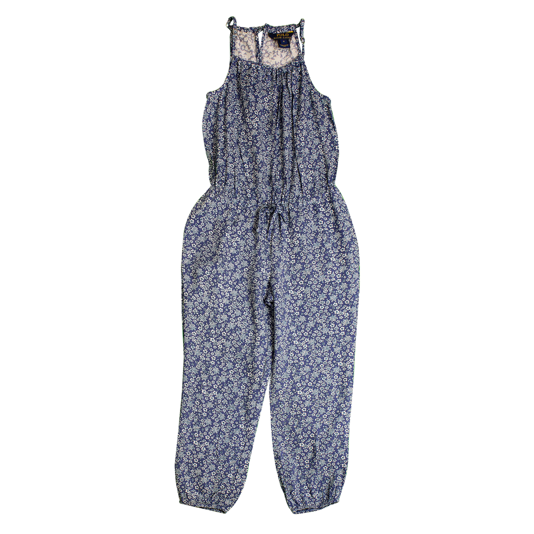 Ralph Lauren Kids Blue Floral jumpsuit - Size 4