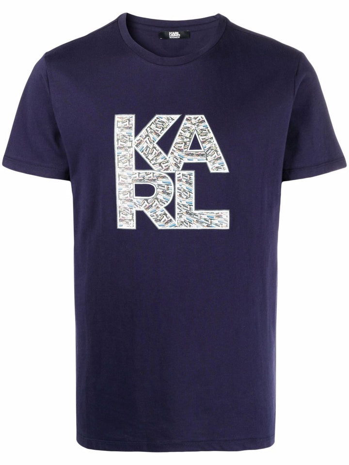 Karl Lagerfeld T-shirt KL21MTS01 men's with print - 3alababak