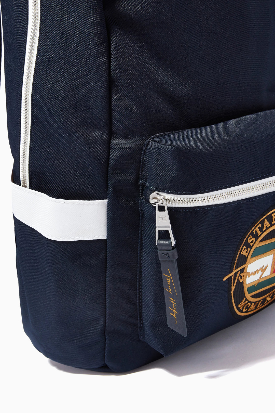 Tommy jeans backpack sales with logo tape straps