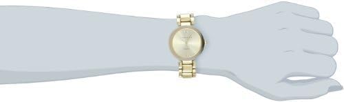 Anne Klein Women's AK/1362CHGB Diamond Dial Gold-Tone Bracelet Watch