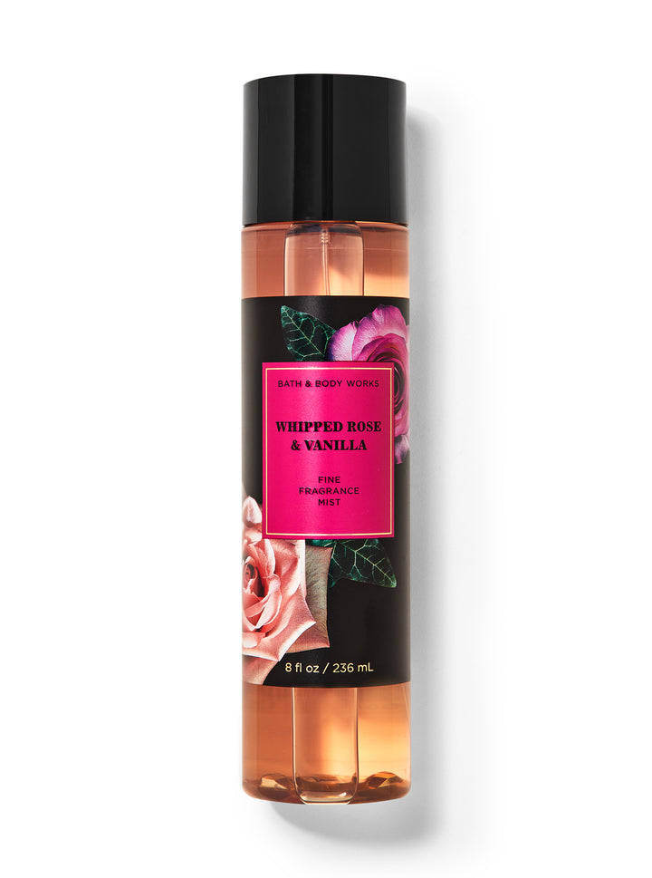 Bath & Body Works WHIPPED ROSE & VANILLA Fine Fragrance Mist
