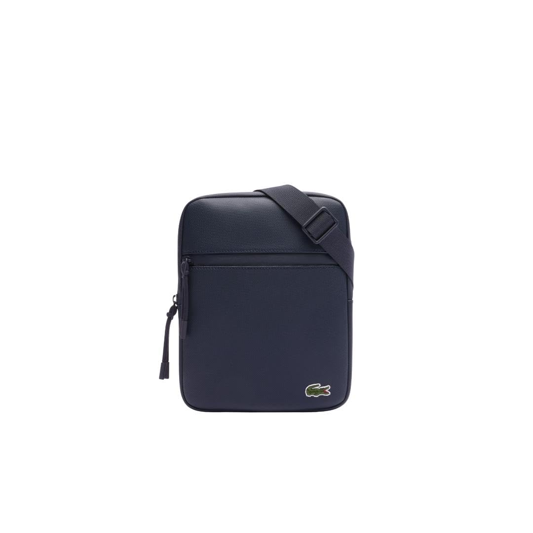 Lacoste Medium LCST Zippered Petit Piqué Crossover Bag