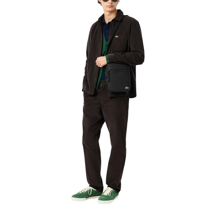 Lacoste Medium LCST Zippered Petit Piqué Crossover Bag