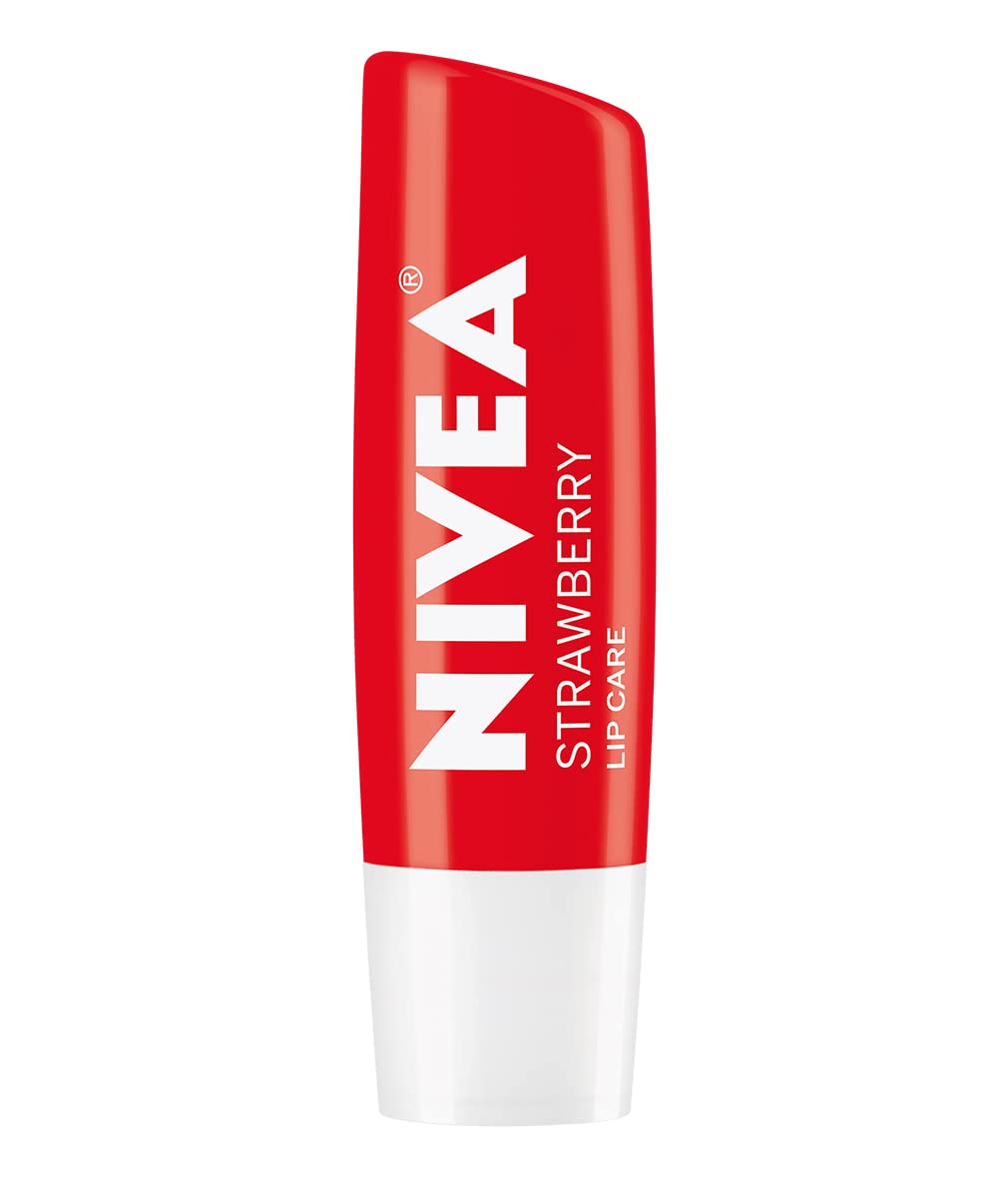 NIVEA العناية بالشفاه، مرطب شفاه ملون بزبدة الشيا والزيوت المغذية وفيتامين C وE، 3 في 1 ترطيب وإصلاح (للشفاه الجافة) ولون