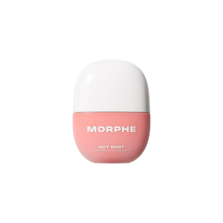 Morphe Hot Shot Blush Drops - Hydrating, Buildable Liquid Blush for Cheeks with Niacinamide and Antioxidants- Buildable, Waterweight Formula for a Natural Finish (0.5 Fl Oz)