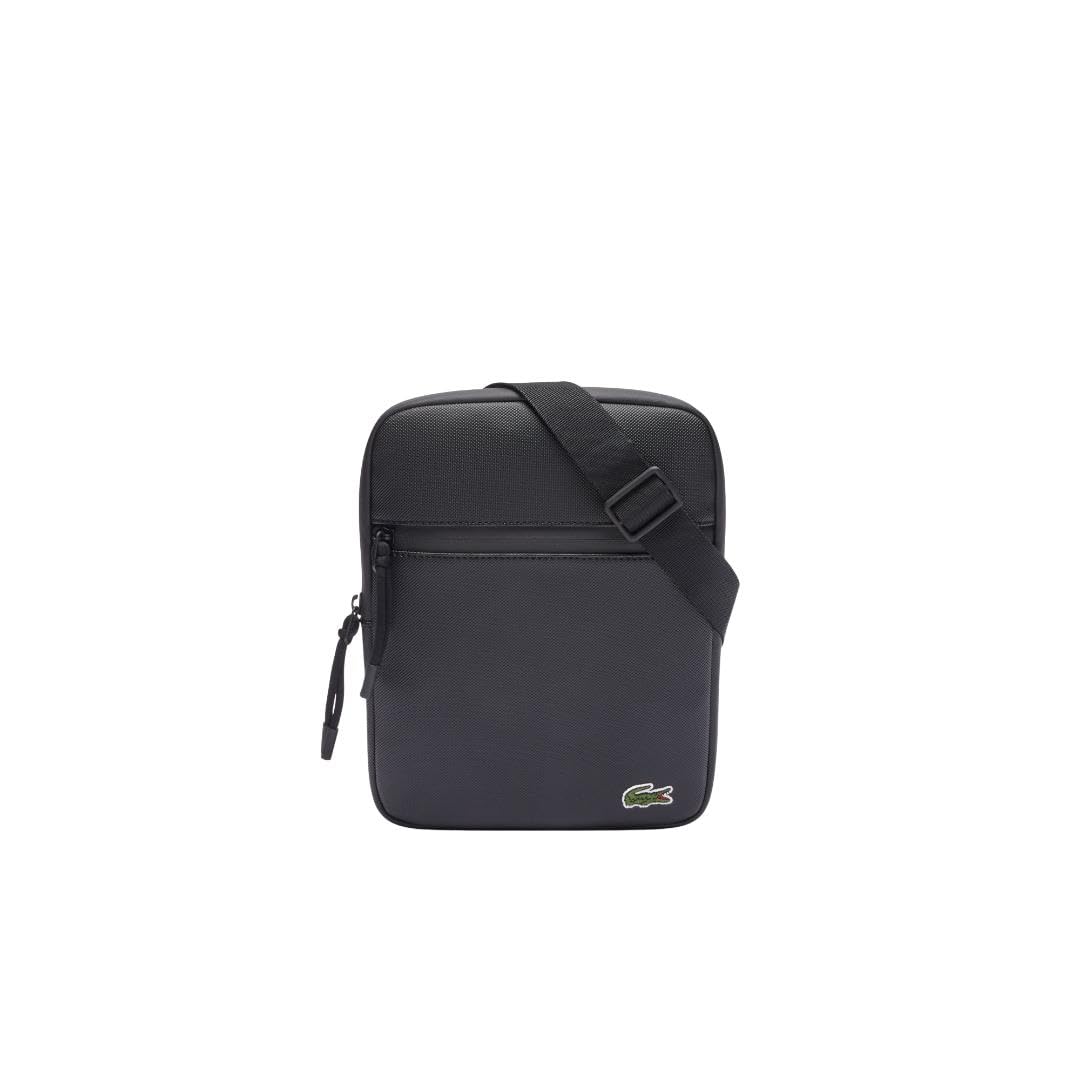 Lacoste Medium LCST Zippered Petit Piqué Crossover Bag