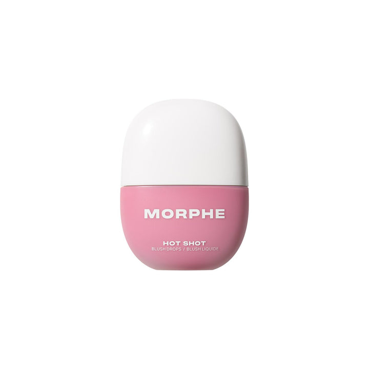 Morphe Hot Shot Blush Drops - Hydrating, Buildable Liquid Blush for Cheeks with Niacinamide and Antioxidants- Buildable, Waterweight Formula for a Natural Finish (0.5 Fl Oz)