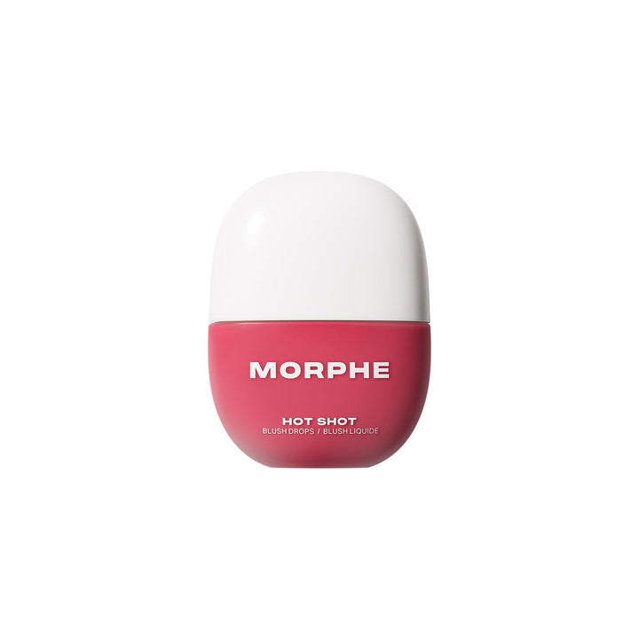 Morphe Hot Shot Blush Drops - Hydrating, Buildable Liquid Blush for Cheeks with Niacinamide and Antioxidants- Buildable, Waterweight Formula for a Natural Finish (0.5 Fl Oz)