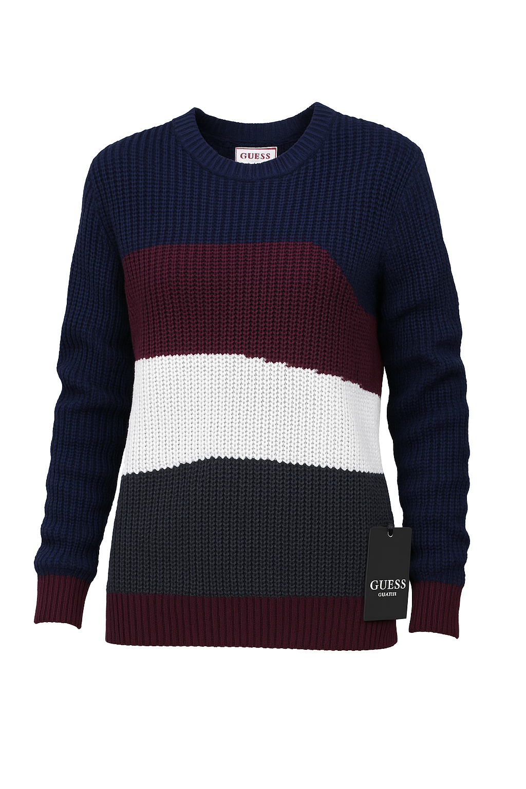 Guess Women Long Sleeve Multicolor Pullover - Xsmall