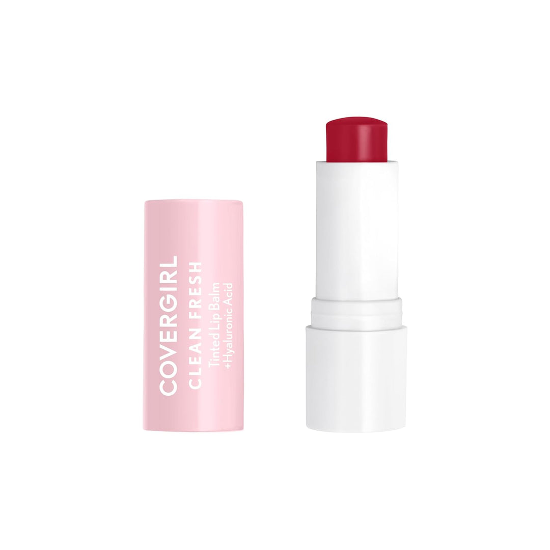CoverGirl Clean Fresh Tinted Lip Balm, Vegan Formula, Hydrating, Natural Finish