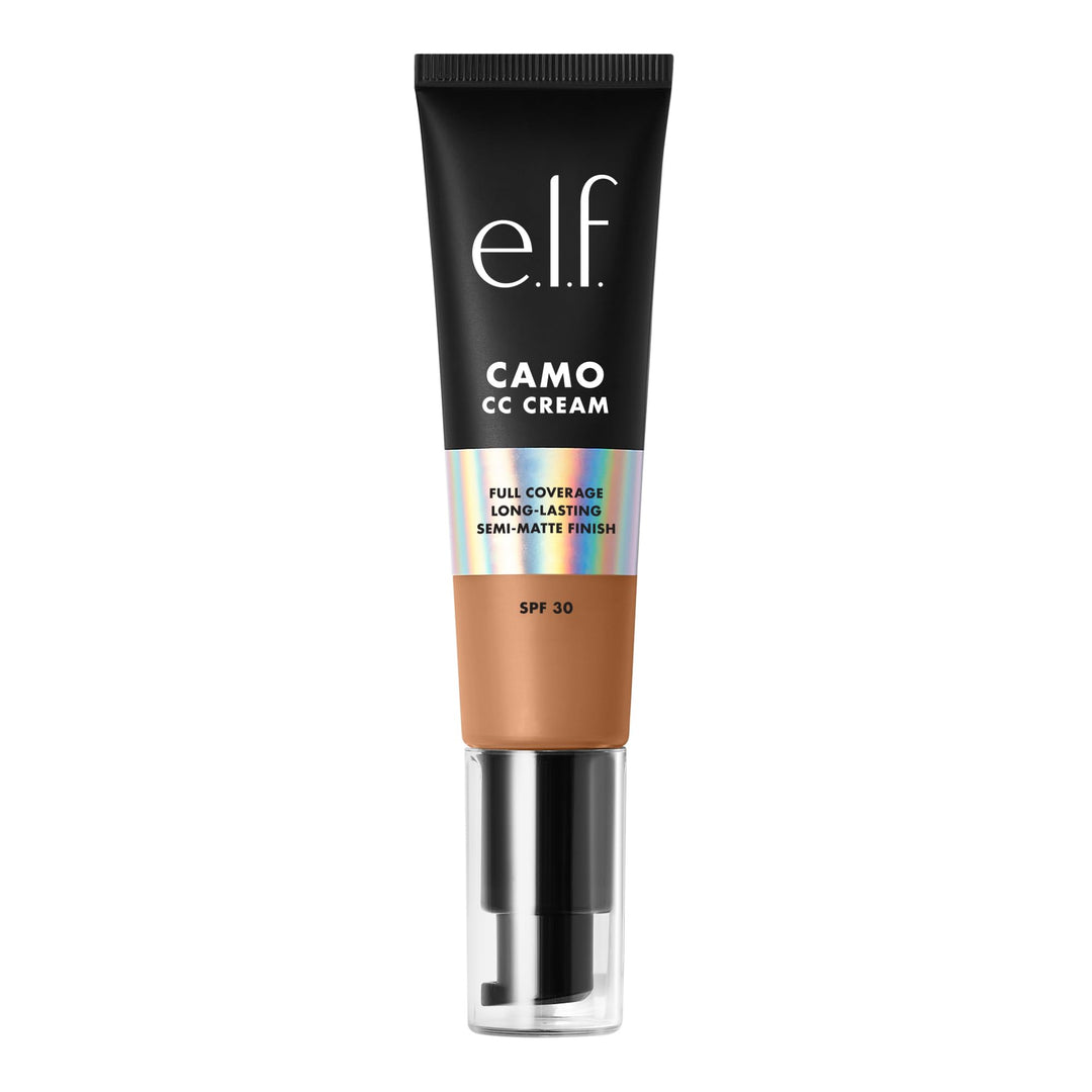e.l.f. Camo CC Cream, Color Correcting Medium-To-Full Coverage Foundation with SPF 30, Light 210 N, 1.0 Oz (30g)