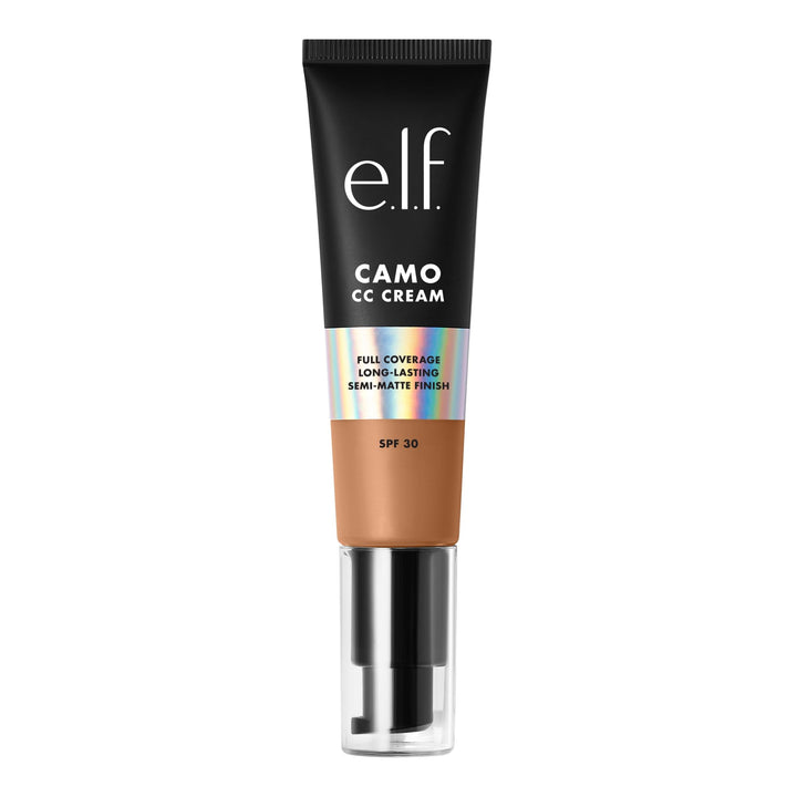 e.l.f. Camo CC Cream, Color Correcting Medium-To-Full Coverage Foundation with SPF 30, Light 210 N, 1.0 Oz (30g)
