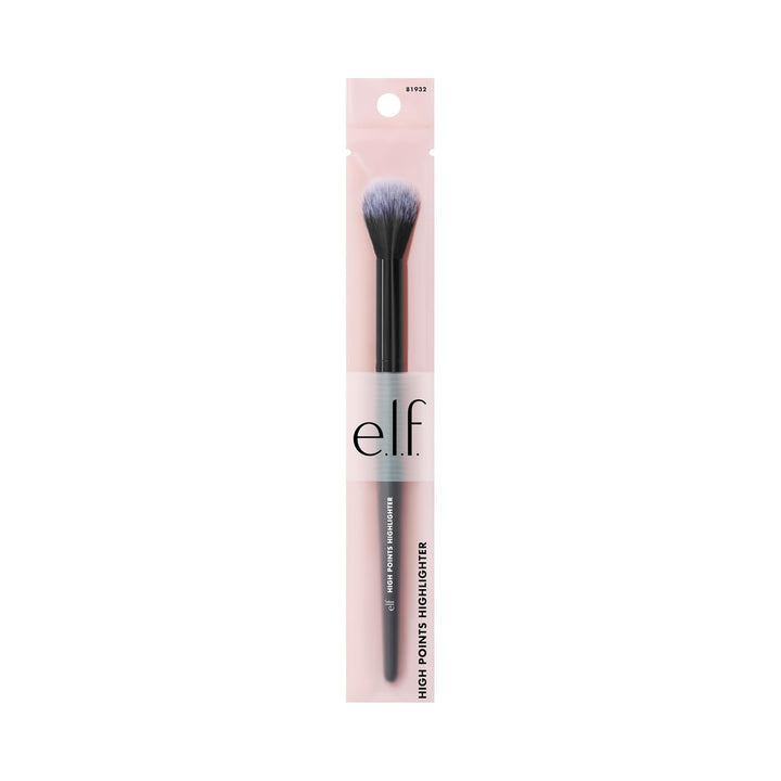 e.l.f. High Points Highlighter Brush, Soft & Tapered Face Makeup Brush For Illuminating & Creating Soft-Focus Glow, Vegan & Cruelty-Free