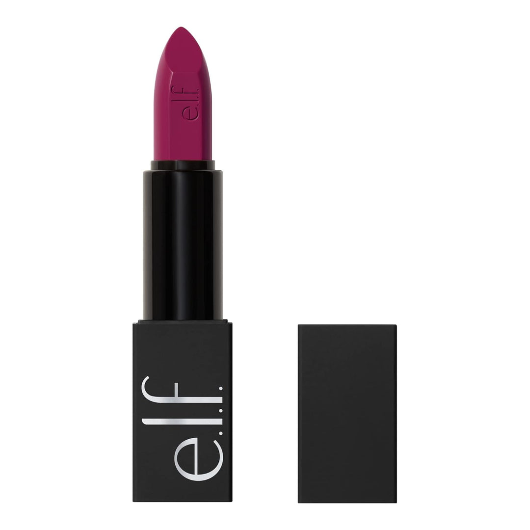e.l.f. O Face Satin Lipstick, Richly Pigmented, Nourishing &amp; Long-Lasting Creamy Lipstick, Infused With Jojoba, Vegan &amp; Cruelty-Free, Own It
