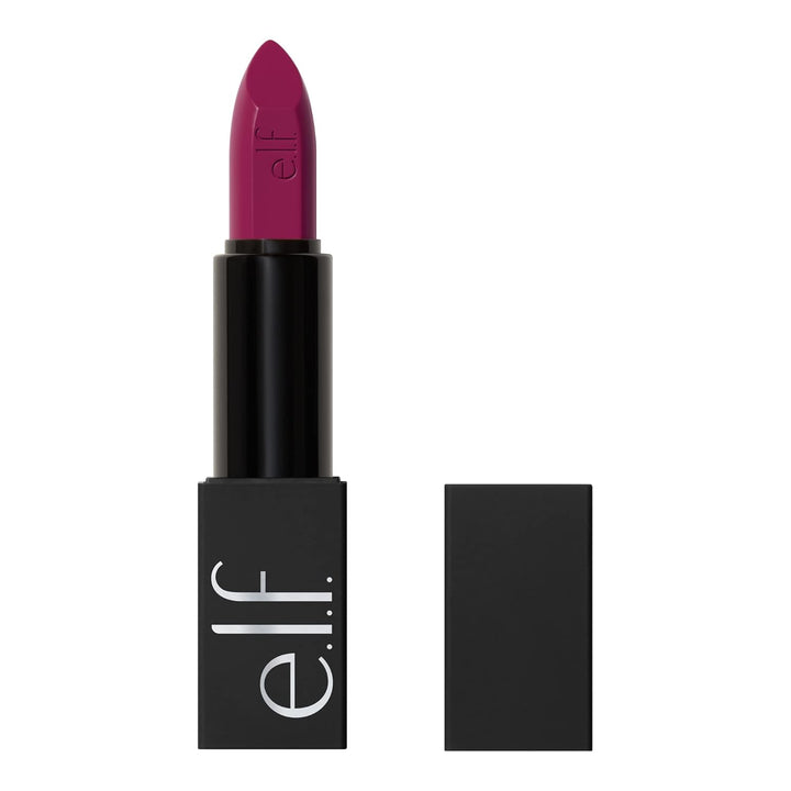 e.l.f. O Face Satin Lipstick, Richly Pigmented, Nourishing &amp; Long-Lasting Creamy Lipstick, Infused With Jojoba, Vegan &amp; Cruelty-Free, Own It