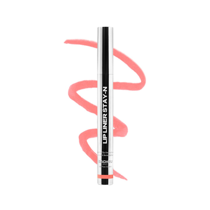 Sacheu Lip Liner STAY-N Peel Off Lip Stain — Long Lasting Matte Lip Tattoo Transfer Proof Lipstain Infused with Hyaluronic Acid &amp; Vitamin E for All Skin Types — Vegan &amp; Cruelty-Free