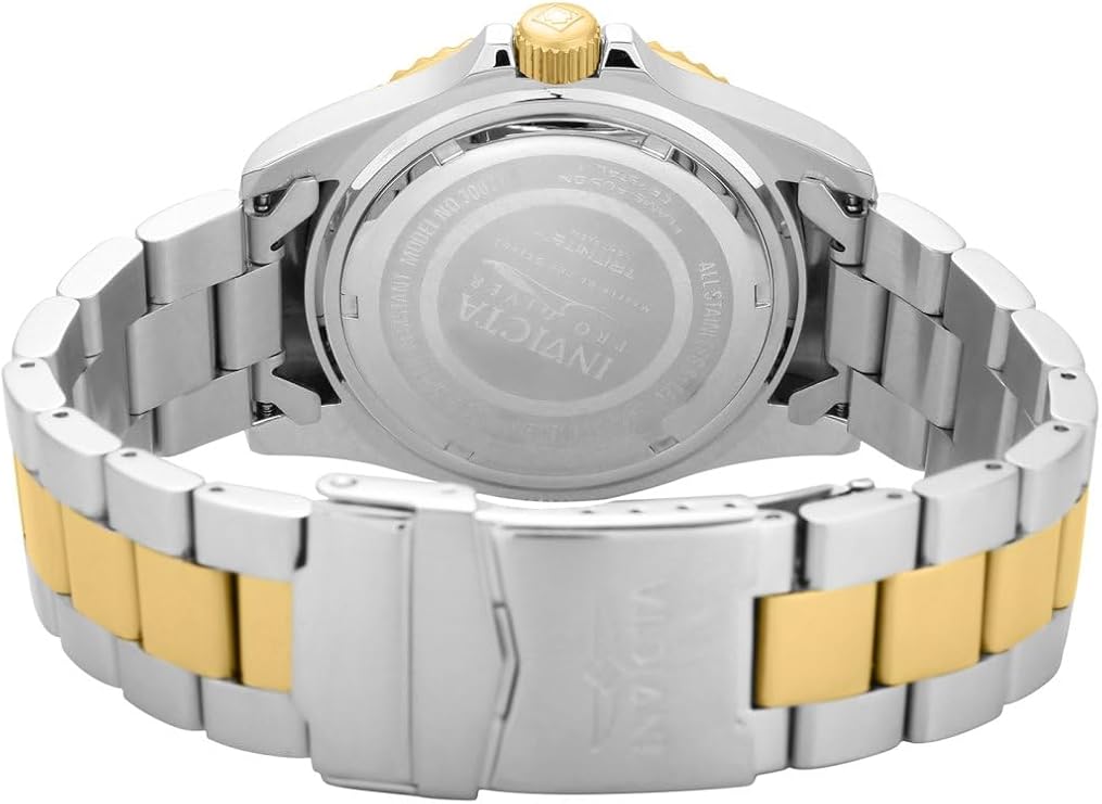 Invicta Mens Pro Diver Quartz Watch, Two Tone, 30021