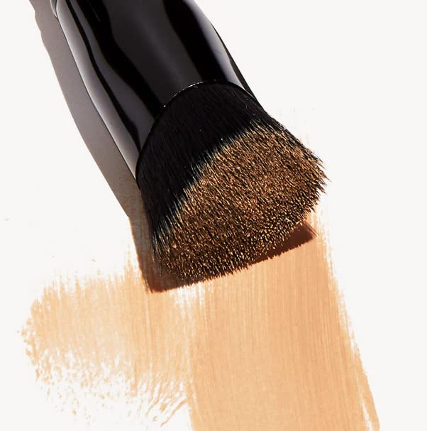 e.l.f. Triangular Buffing Foundation Brush, Flat-Top Makeup Brush For Applying Foundation Evenly, Made With Synthetic Bristles, Vegan &amp; Cruelty-Free