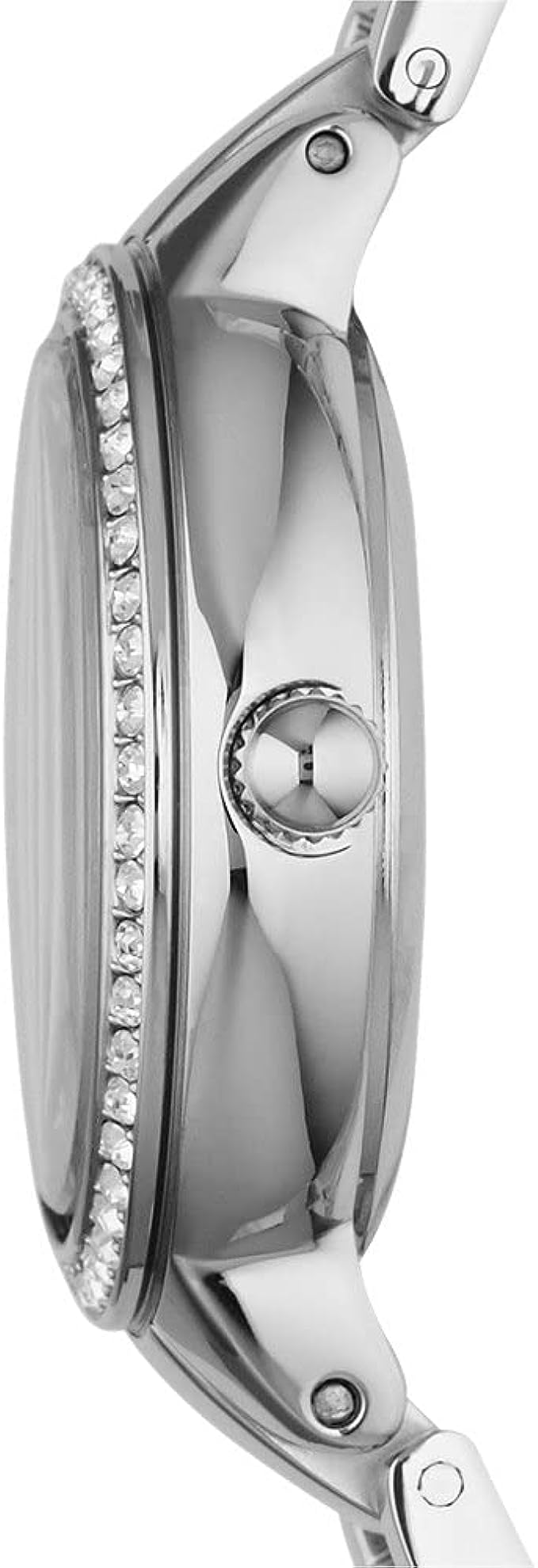 Fossil Women's Virginia Quartz Stainless Steel Dress Watch, Color Silver-Tone ES3282 - 3alababak