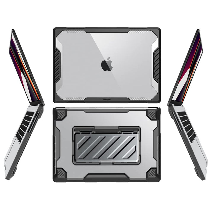 SUPCASE for MacBook Pro 16 Inch Case with Stand 2024-2021 (Unicorn Beetle Pro), M4/M3/M2/M1 Pro/Max A3403 A3186 A2991 A2780 A2485 Heavy Duty Hard Shell Protective Cover for MacBook Pro 16", Black