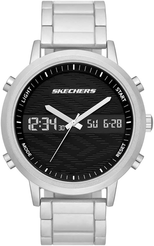 Skechers SR5175 Analog-Digital Watch for Men - Lawndale Silver