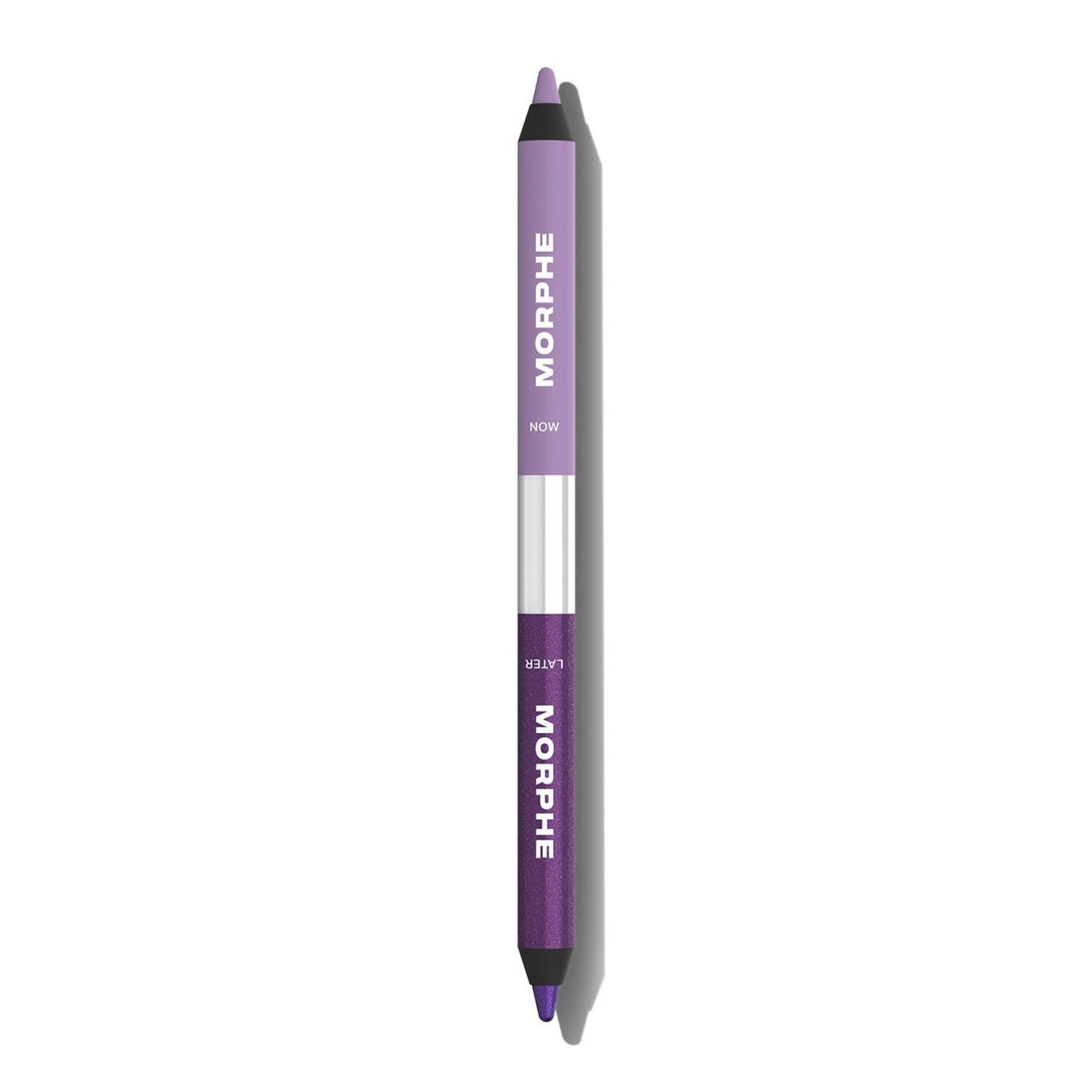 Morphe Bi-Liner Dual-Ended Gel Eyeliner Pencil - Matte &amp; Metallic Eye Liner Duo with Long Lasting Waterproof Color for Precise and Smoked Eye Makeup Looks