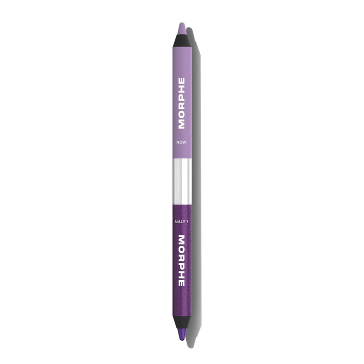 Morphe Bi-Liner Dual-Ended Gel Eyeliner Pencil - Matte &amp; Metallic Eye Liner Duo with Long Lasting Waterproof Color for Precise and Smoked Eye Makeup Looks