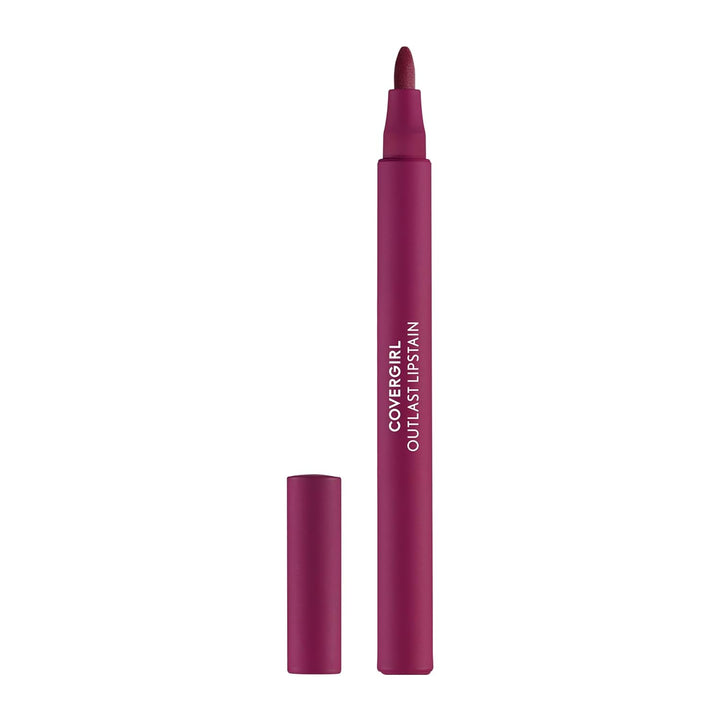Covergirl Outlast Lipstain, Smooth Application, Precise Pen-Like Tip, Transfer-Proof, Satin Stained Finish, Vegan Formula, 0.06oz