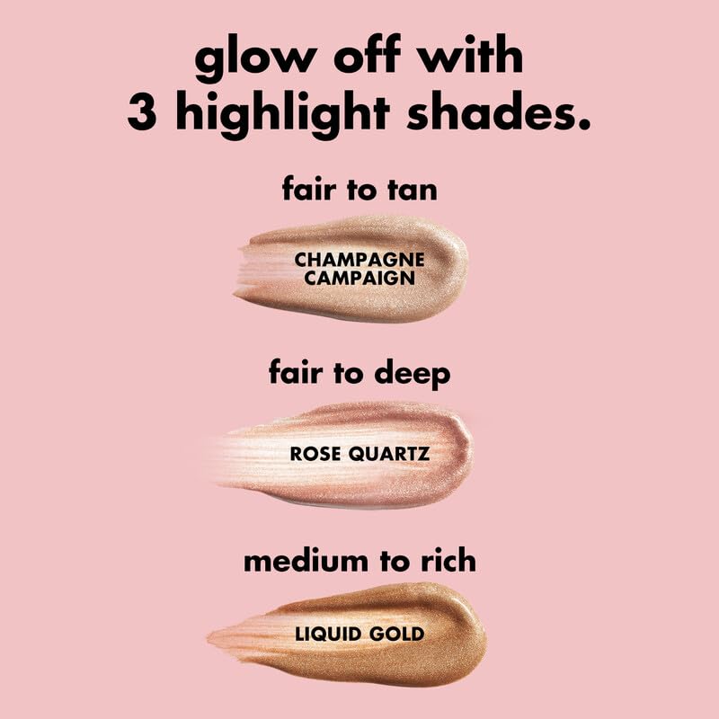 e.l.f. Halo Glow Highlight Beauty Wand, Liquid Highlighter Wand For Luminous, Glowing Skin, Buildable Formula, Vegan & Cruelty-free