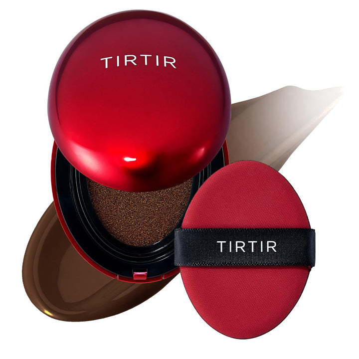 TIRTIR Mask Fit Red Cushion Foundation | Full coverage, Weightless, Skin fit, Satin Glow Finish, Korean Makeup, beauty, Tattoo cover up, Buildable 0.63 Fl Oz