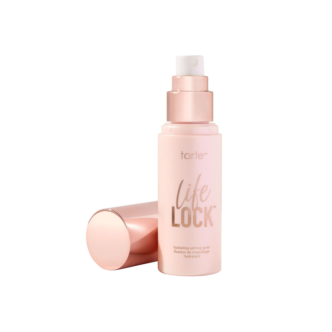 tarte Life Lock Hydrating Setting Spray – 10-in-1 Weightless Mist with Hyaluronic Acid to Hydrate &amp; Lock Long-Lasting Makeup, Waterproof, Sweatproof &amp; Transfer-Resistant, Vegan &amp; Cruelty Free