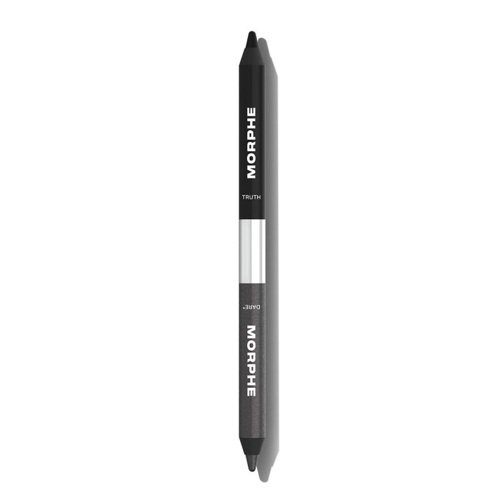 Morphe Bi-Liner Dual-Ended Gel Eyeliner Pencil - Matte &amp; Metallic Eye Liner Duo with Long Lasting Waterproof Color for Precise and Smoked Eye Makeup Looks
