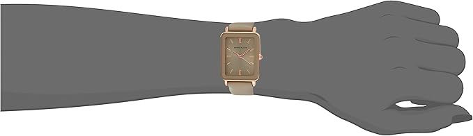 Anne Klein AK/3702BKBK Women's Strap Watch - Taupe/Rose Gold