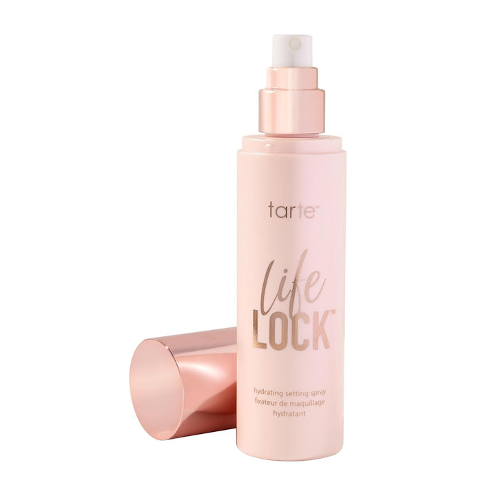 tarte Life Lock Hydrating Setting Spray – 10-in-1 Weightless Mist with Hyaluronic Acid to Hydrate &amp; Lock Long-Lasting Makeup, Waterproof, Sweatproof &amp; Transfer-Resistant, Vegan &amp; Cruelty Free