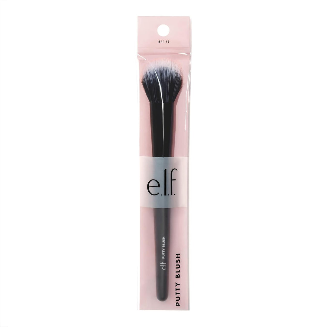 e.l.f. Putty Blush Brush, Vegan Makeup Tool, Flawlessly Applies Putty & Cream Formulas, Creates Airbrushed Effect