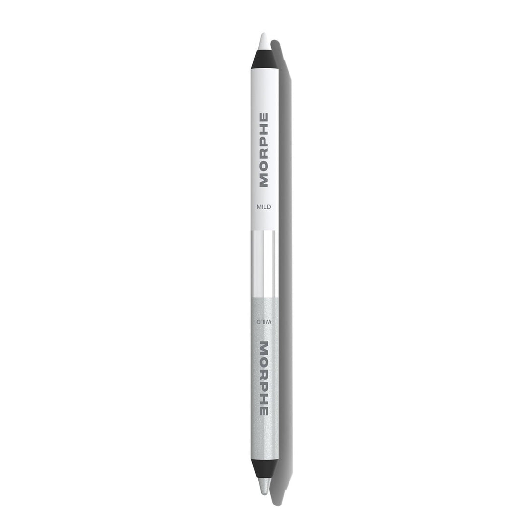 Morphe Bi-Liner Dual-Ended Gel Eyeliner Pencil - Matte &amp; Metallic Eye Liner Duo with Long Lasting Waterproof Color for Precise and Smoked Eye Makeup Looks